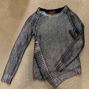 Saks Fifth Avenue metallic sweater